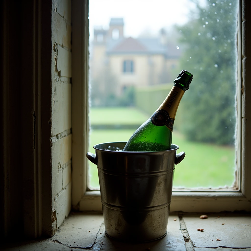 Wedding Lumen Champagne bottle