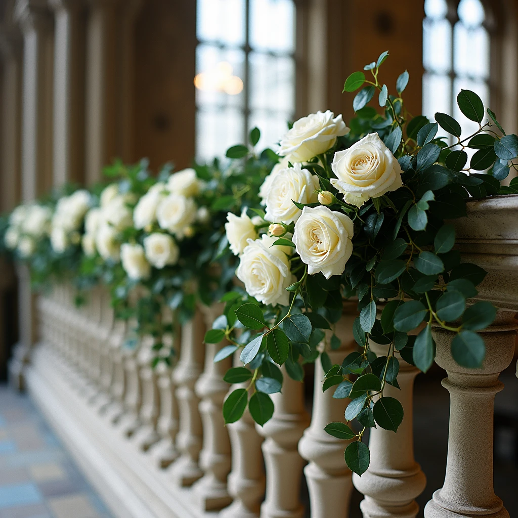 Wedding Lumen White roses