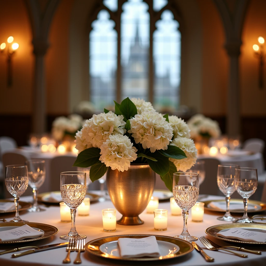 Wedding Lumen Flower arrangement