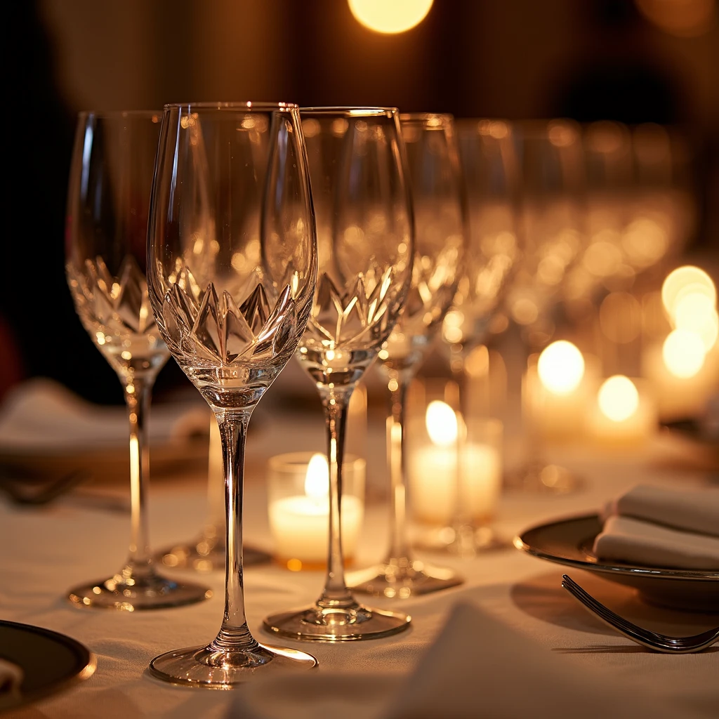 Wedding Lumen Champagne glasses