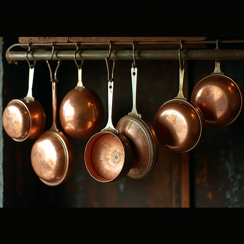 Wedding Farmhouse Copper pans